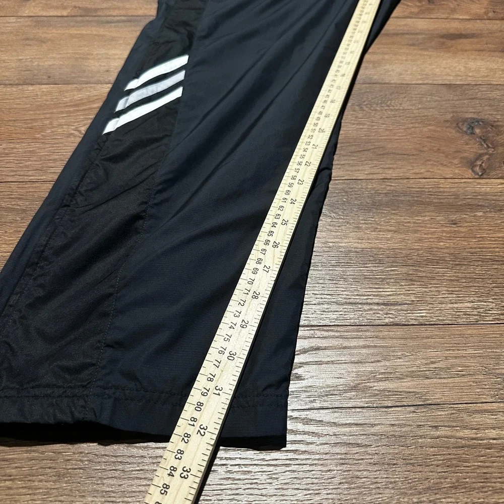 Vintage Adidas Black Track Pants Men Large 478582 Y2K Climalite Windbreaker 2005
